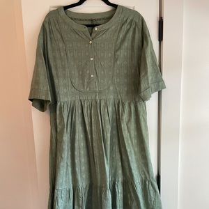 Fern tiered maxi dress